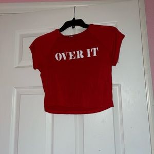 Red Over It Crop Top